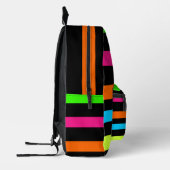 Neonstrepen Bedrukte Rugzak (Links)