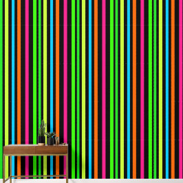 Neonstrepen Behang