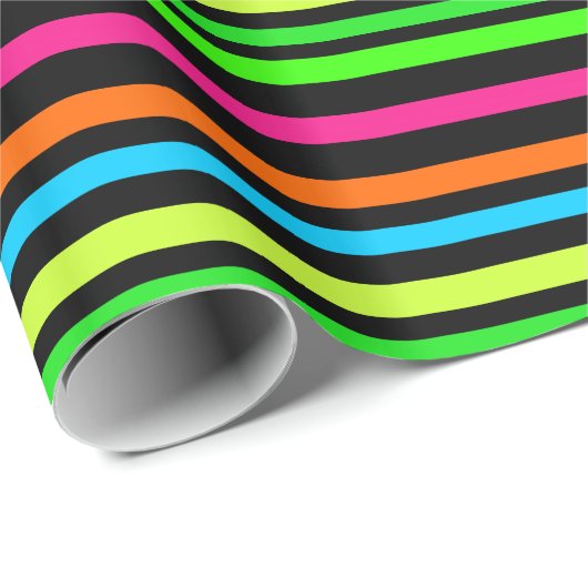 Neonstrepen Cadeaupapier (Rol Hoek)