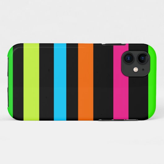 Neonstrepen Case-Mate iPhone Case (Achterkant (horizontaal))