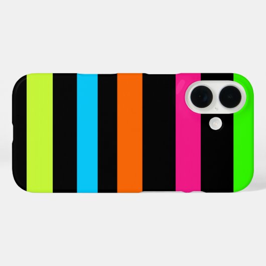 Neonstrepen Case-Mate iPhone Case (Achterkant (horizontaal))