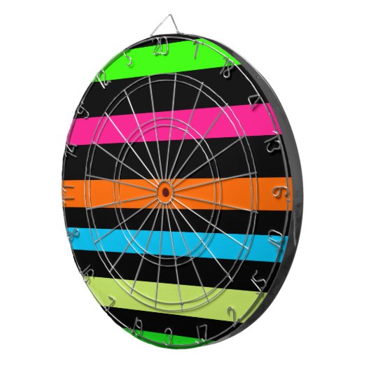 Neonstrepen Dartbord (Voorkant Rechts)