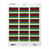 Neonstrepen Etiket (Full Sheet)