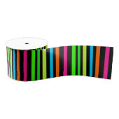Neonstrepen Grosgrain Lint (Spoel)