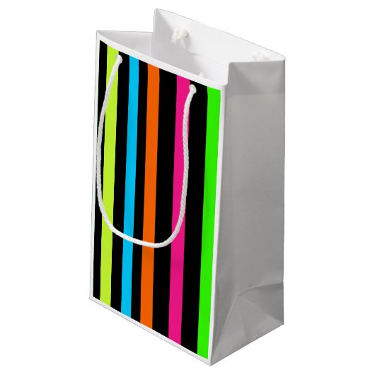 Neonstrepen Klein Cadeauzakje (Achterkant Gekanteld)