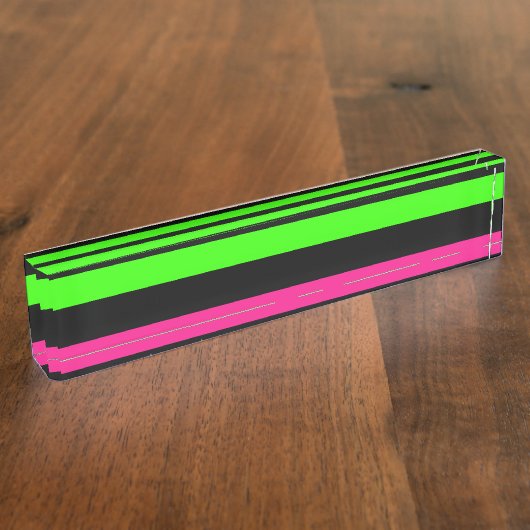 Neonstrepen Naambordje (Zijkant)