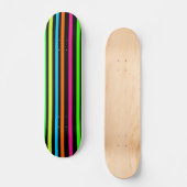 Neonstrepen Persoonlijk Skateboard (Voorkant)