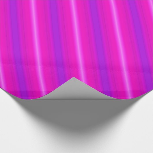 Neonstrepen - roze, fuchsie en violet cadeaupapier (Hoek)