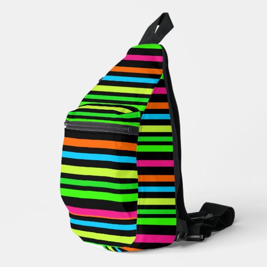 Neonstrepen Sling Bag (Rechterhoek)
