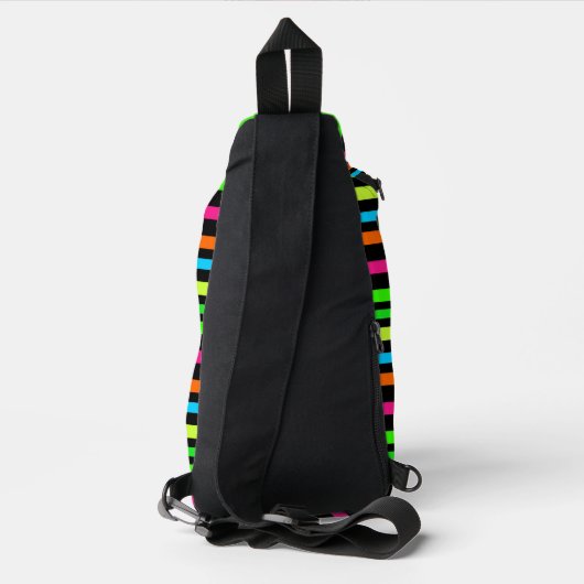 Neonstrepen Sling Bag (Achterkant)