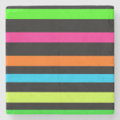Neonstrepen Stenen Onderzetter (Voorkant)