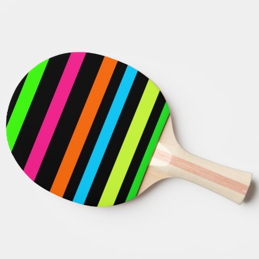 Neonstrepen Tafeltennisbatje (Zijkant)