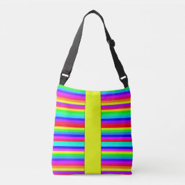Neonstrips van de Funky Kleur Crossbody Tas