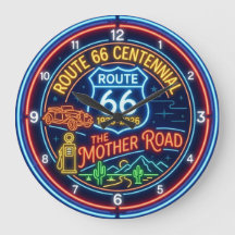 Neonstyle Mother Road Route 66 Eeuwfeest