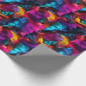 Neonsymmetrie Abstract Cadeaupapier (Hoek)