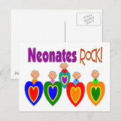 Neontale zuster Gifts "Neonates ROCK" Briefkaart (Voorkant / Achterkant)