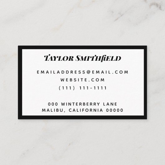 neonteken hallo visitekaartje (Achterkant)