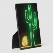 Neonteken woestijnlandschap fotoplaat (Zijkant)