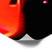 Neonuitbarsting: Abstracte Energie Poster (Hoek)