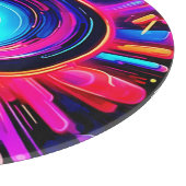 Neonuitbarsting: Abstracte Energie Snijplank (Hoek)