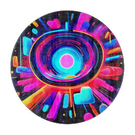 Neonuitbarsting: Abstracte Energie Snijplank