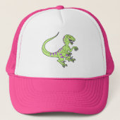  neonvelociraptor groen trucker pet (Voorkant)