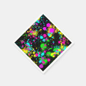 Neonverf gloed verjaardag servet (Hoek)