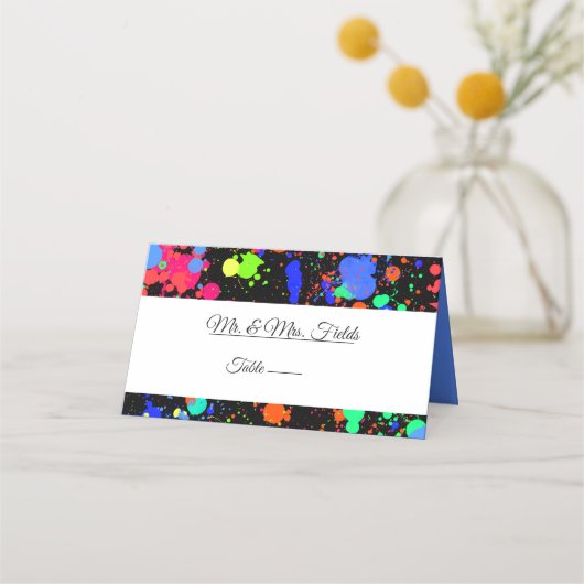 Neonverfspatten, Bat Mitzvah davidster Plaatskaartje (Voorkant)