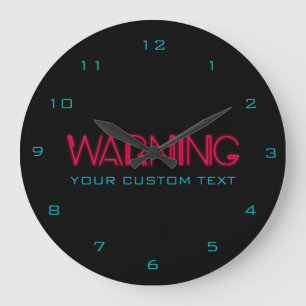 Neonverlichting van 80-monitor grote klok