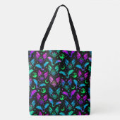 Neonvlekken, -katten en -muizen tote bag (Voorkant)