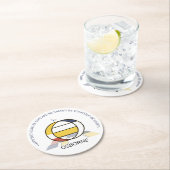 Neoplasticisme Art Cool Monogram. Brief O Ronde Kartonnen Onderzetter (Insitu)