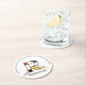 Neoplasticisme Art Cool Monogram. Brief R Ronde Kartonnen Onderzetter (Insitu)