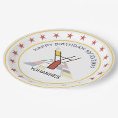 Neoplasticisme Art Elegant Monogram. Brief Y Papieren Bordje (Gekanteld)