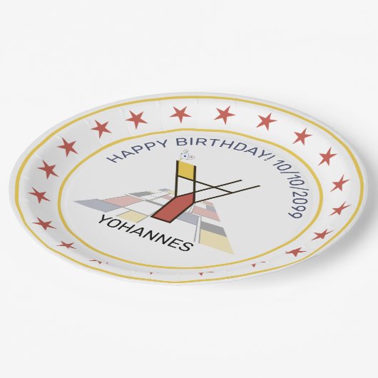 Neoplasticisme Art Elegant Monogram. Brief Y Papieren Bordje (Gekanteld)