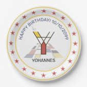 Neoplasticisme Art Elegant Monogram. Brief Y Papieren Bordje (Voorkant)