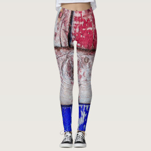 Neoplasticisme houten kunst grappig uniek leggings