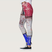 Neoplasticisme houten kunst grappig uniek leggings (Links)