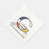 Neoplasticisme stijl monogram. Letter G Servet (Hoek)