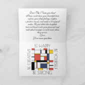 Neoplasticisme Style Monogram. Brief H Kaart (Binnen)