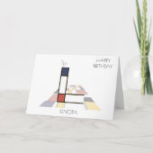 Neoplasticisme Style Monogram. Letter L Kaart (Voorkant)