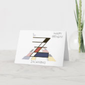 Neoplasticisme Style Monogram. Letter Z Kaart (Voorkant)