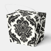 Neopolitan Damask Paisley | rood zwart wit Bedankdoosjes (Achterkant)