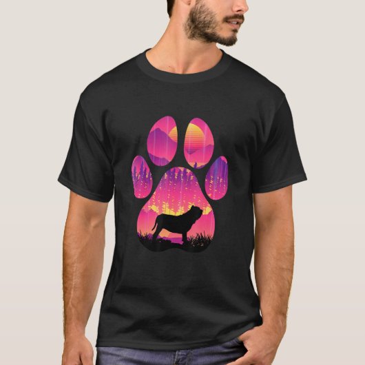 Neopolitan Mastiff Paw Mam Pap Dog Vrouwen Mannen T-shirt (Voorkant)