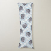 Neopolitan Mastiff Schilderen Grijs Originele Hond Lichaamskussen (Voorkant Verticaal)