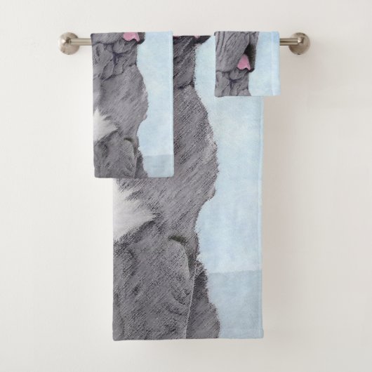 Neopolitan Mastiff-schildering - Oorspronkelijke s Bad Handdoek (Insitu)