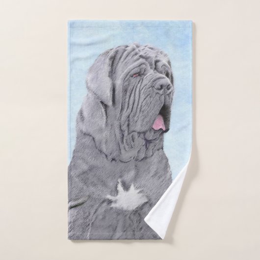 Neopolitan Mastiff-schildering - Oorspronkelijke s Bad Handdoek (Handdoek)