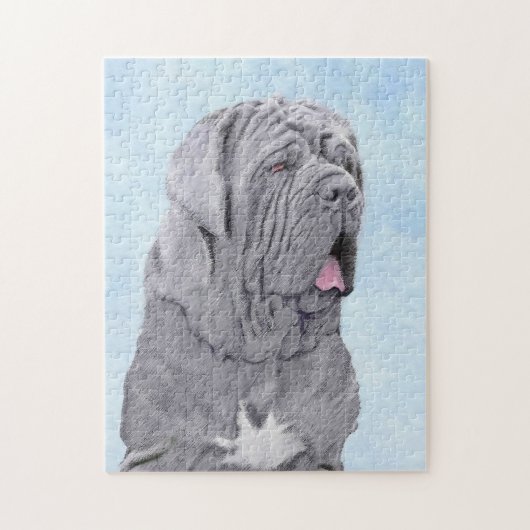Neopolitan Mastiff-schildering - Oorspronkelijke s Legpuzzel (Verticaal)