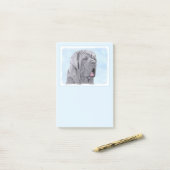 Neopolitan Mastiff-schildering - Oorspronkelijke s Post-it® Notes (Op bureau)