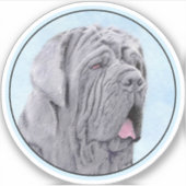 Neopolitan Mastiff-schildering - Oorspronkelijke s Sticker (Voorkant)