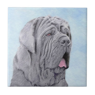 Neopolitan Mastiff-schildering - Oorspronkelijke s Tegeltje
